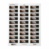 スリーピングレッドパンダ差出人住所メーリングラベル ラベル (フルシート)