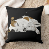 スリーピング・ジャック・ラッセル クッション (ブランケット)