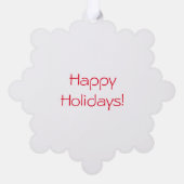 スリーピング・ベア・ポーラーベア・クリスマス・アート オーナメントカード (裏面)