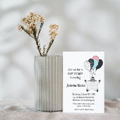 スリーピーお洒落スターベビーシャワー招待状 招待状