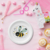 スリーピーお洒落ビー ペーパープレート (パーティー)