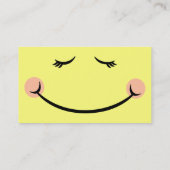 スリーピーかわいいハッピー顔 名刺 (裏面)