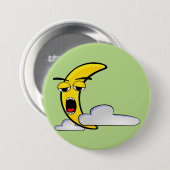 スリーピーイエロームーンボタン 缶バッジ (正面&裏面)
