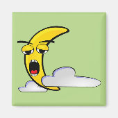 スリーピーイエロームーンマグネット マグネット (正面)