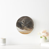 スリーピーオッター ラウンド壁時計 (ホーム)