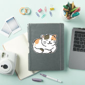 スリーピーカリコブラック&オレンジキャット シール (iPadカバー)