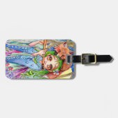 スリーピーキツネ ラゲッジタグ (正面横)