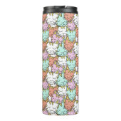 スリーピーキャッツパターン名前をカスタムするタンブラー タンブラー (裏面)