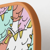 スリーピーキャッツパターン名前をカスタムする ピックルボールラケット (左詳細)