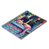 スリーピーキャットインウィンドウシルアイアート ノートブック (左側)