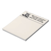 スリーピーキャット、おもしろい引用文 ノートパッド (回転)