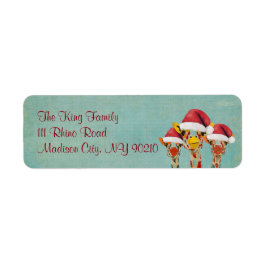 スリーピーキングジラフェスホリデイ住所 シール