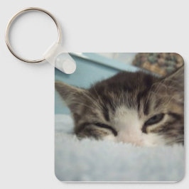 スリーピーキーノアルミスクエアキーチェーン キーホルダー