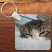 スリーピーキーノアルミスクエアキーチェーン キーホルダー (正面)