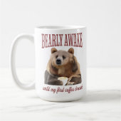 スリーピーグリズリーベアーコーヒーラバーパン コーヒーマグカップ (左)