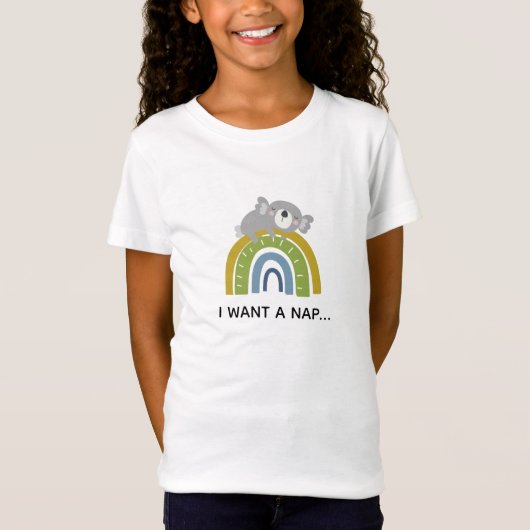スリーピーコアラアンドボホレインボーカスタム Tシャツ (正面)