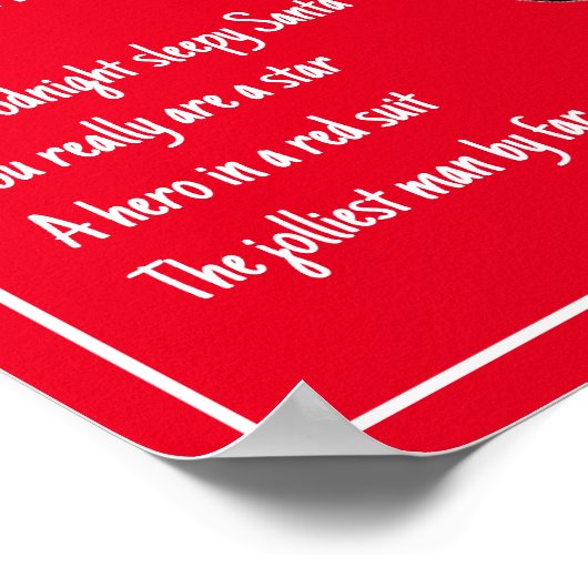 スリーピーサンタクリスマス ポスター (角)