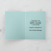 スリーピーサンタハーフムーンクリスマスグリーティングカード シーズンカード (内部)