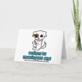 スリーピージャックラッセル誕生日カード カード (裏面)