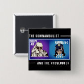 スリーピージョーとカマラ5-0ボタン 缶バッジ (正面&裏面)