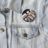 スリーピースのフルートボタン 缶バッジ (インサイチュ)