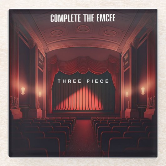 スリーピースコースター ガラスコースター (正面)