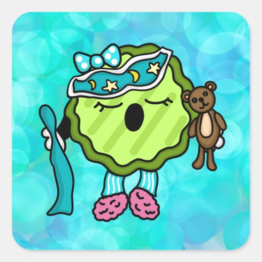 スリーピータイムピクル |夜間の混雑 スクエアシール (正面)