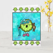 スリーピータイム ピクル | 面白い ピクル カード (黄色い花)