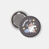 スリーピータウラスバニーパターン – 〔占星術の〕十二宮図 マグネット (正面/裏面)