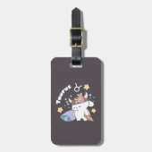 スリーピータウラスバニーパターン – 〔占星術の〕十二宮図 ラゲッジタグ (正面縦)