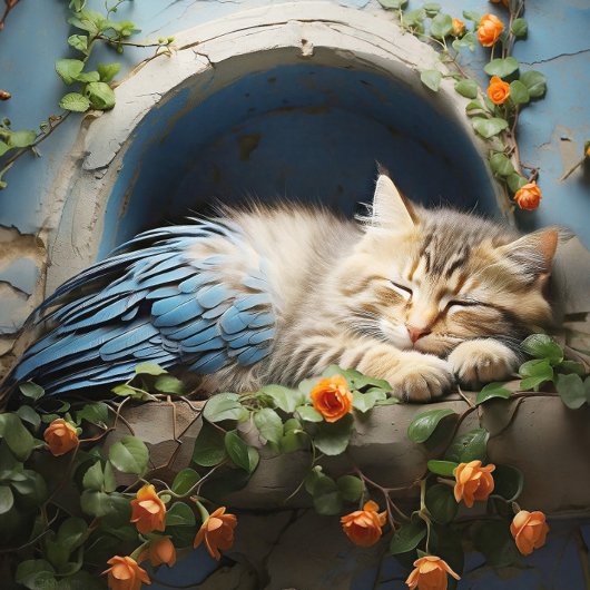 スリーピータン虎猫ハーフキッテンハーフバード ジグソーパズル