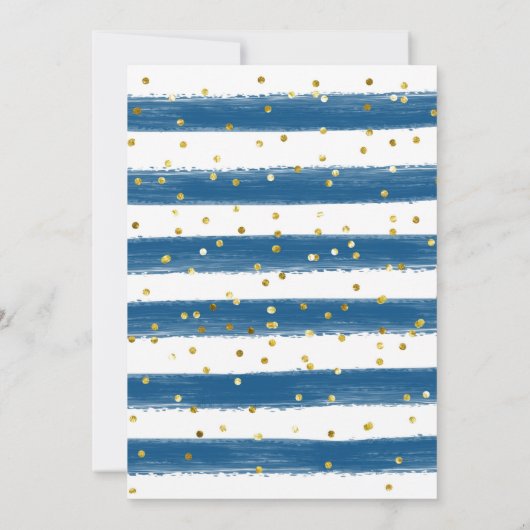 スリーピーテディベア男の赤ちゃんファースト誕生日インビタティ 招待状 (裏面)