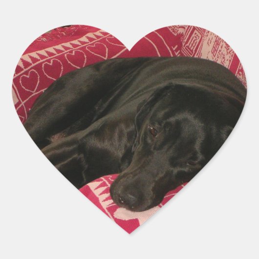 スリーピードッグのステッカーセット ハートシール (正面)