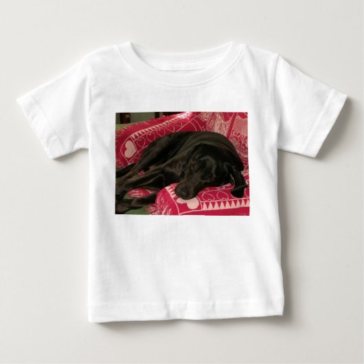 スリーピードッグ乳児Tシャツ ベビーTシャツ (正面)