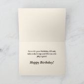 スリーピーハイディアンドボール誕生日カード カード (内部)