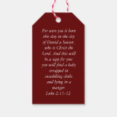 スリーピーハイランドカウギフトラベル ギフトタグ (裏面)