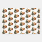 スリーピーハイランドカウセット3ラッピング紙 ラッピングペーパーシート (正面2)