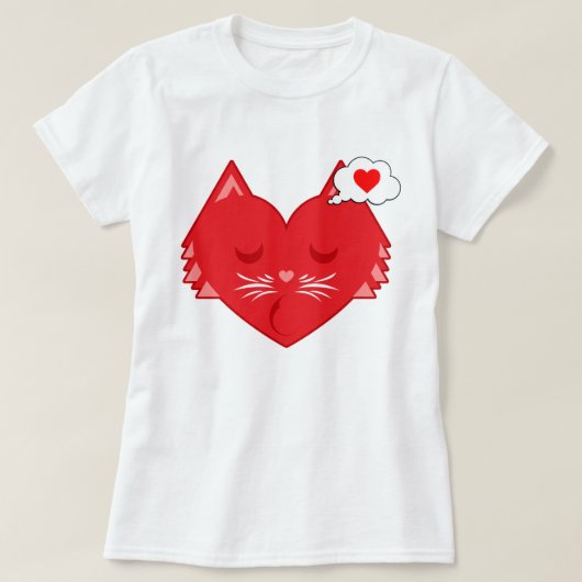 スリーピーハート子猫ドリームズ Tシャツ (デザイン正面)