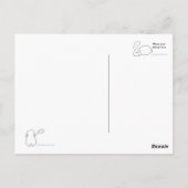 スリーピーバニースティーハガキ ポストカード (裏面)