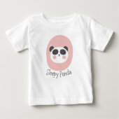 スリーピーパンダ ベビーTシャツ (正面)