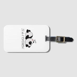 スリーピーパンダTシャツベビーブランケットドロウストリングバッグ ラゲッジタグ