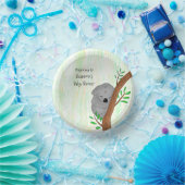 スリーピーパーソナライズされた・コアラBearをテーマにしたベビーシャワー ペーパーボウル (パーティー)