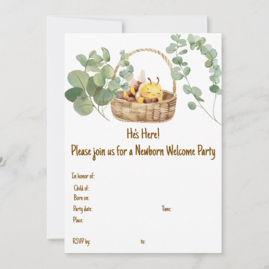 スリーピービー 招待状 (正面)