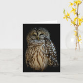 スリーピーフクロウカード カード (黄色い花)