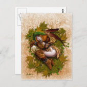 スリーピーブラウニー葉書 ポストカード (正面/裏面)