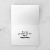 スリーピーブルユーモアのあるアニマル誕生日 カード (内部)