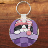 スリーピーヘッド – Cat Keychain キーホルダー (正面)