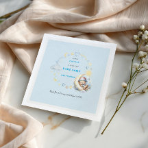 スリーピーベアオンザムーンスターズクラウドズ男の赤ちゃん