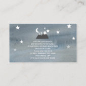 スリーピーベアカブニュートラルベビーシャワー予約リクエスト エンクロージャーカード (裏面)