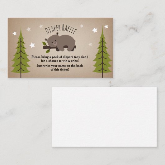 スリーピーベアスターズオムツラッフル エンクロージャーカード (正面/裏面)